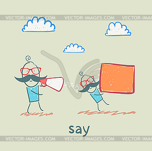 Say - vector clip art