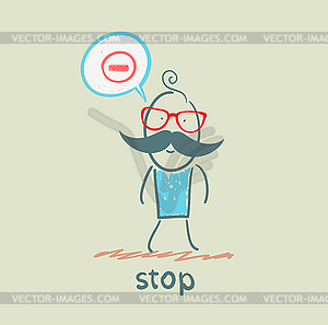 Stop - vector clipart