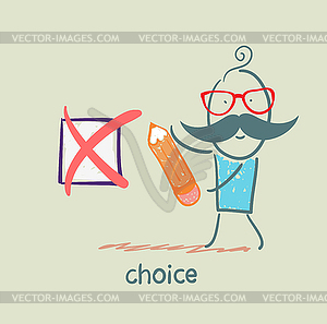 Choice - royalty-free vector image