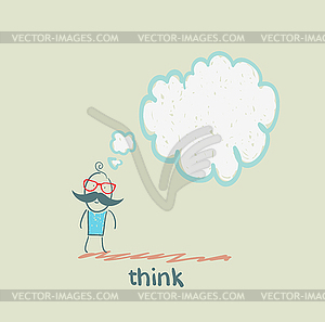 Think - vector image