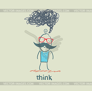 Think - vector image