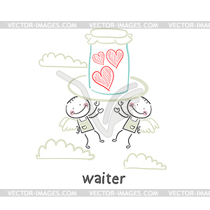 Waiter - vector image