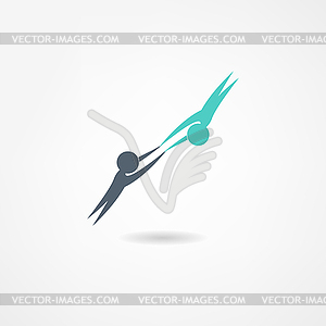 Gymnast icon - vector image