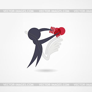 Boxing icon - vector clip art