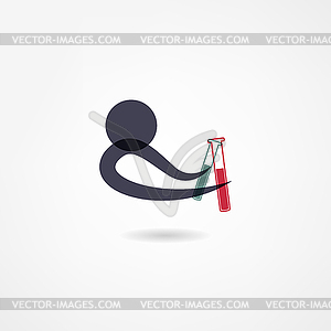 Chemistry icon - vector image