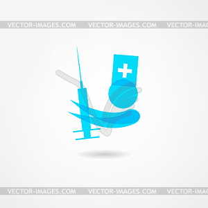 Medicine icon - vector clipart