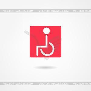 Disabled icon - vector clipart