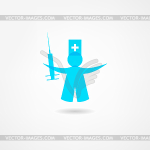 Medicine icon - vector clip art