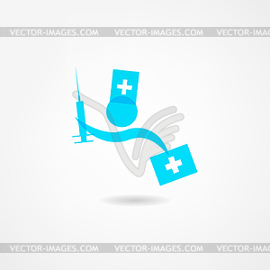 Medicine icon - vector clipart