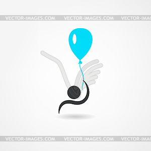 Balloons icon - vector image