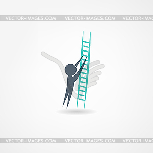 Ladder icon - vector clipart