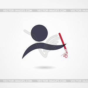 Artist icon - vector image