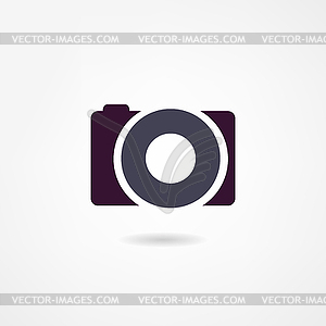 Photo icon - vector clip art