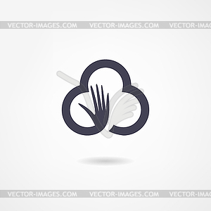 Cloud icon - royalty-free vector clipart