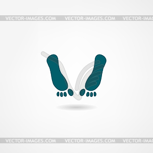 Footprint icon - vector clip art