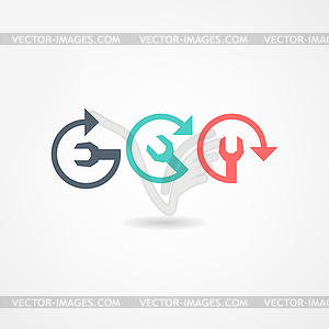 Mechanic icon - vector clipart