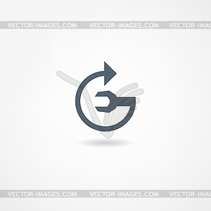 Mechanic icon - vector image