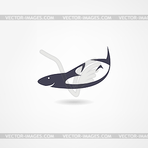 Fish icon - vector clipart