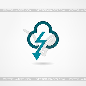 Storm icon - vector image