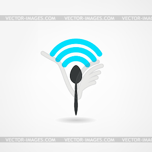 Wi-fi icon - vector image