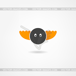 Bird icon - color vector clipart