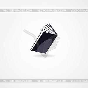 Book icon - vector clip art