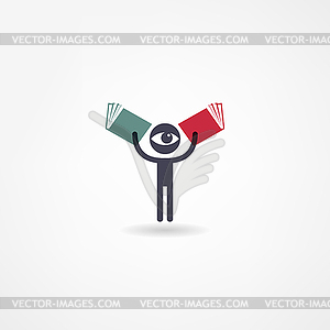Book icon - vector image