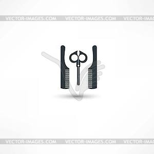 Hairdresser icon - vector clipart