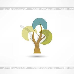 Tree icon - vector image