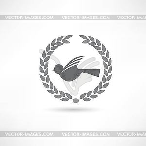 Птицы значок - изображение в векторе / векторный клипарт