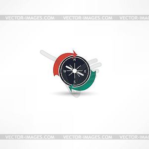 Compass icon - vector image