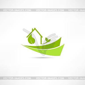 Eco icon - royalty-free vector image