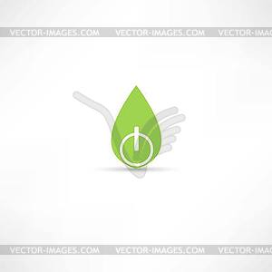 Eco icon - vector clipart