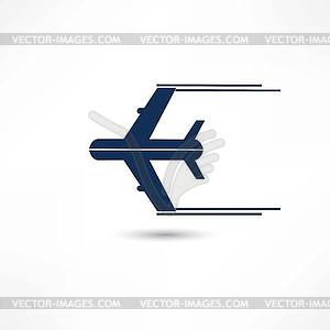Plane icon - vector image