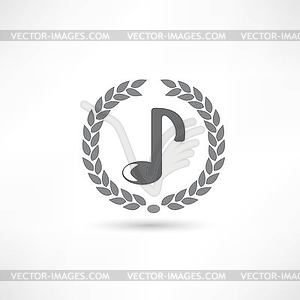 Music icon - vector image