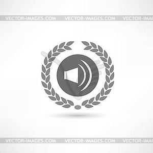 Music icon - vector EPS clipart