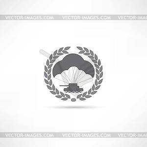 Parachute icon - vector image