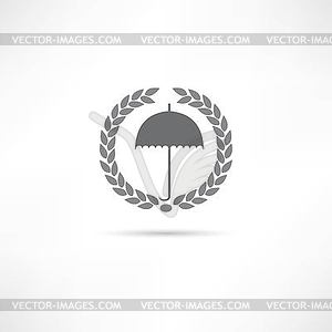 Umbrella значок - векторный клипарт Royalty-Free