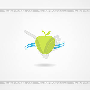 Apple icon - vector image