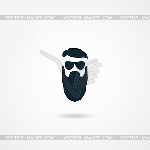 Beard icon - vector clipart