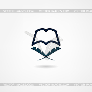 Book icon - vector image