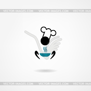 Eatery icon - vector clip art