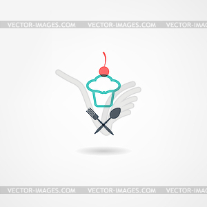 Eatery icon - vector image