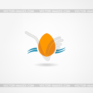 Egg icon - vector clipart