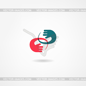 Hand icon - vector image