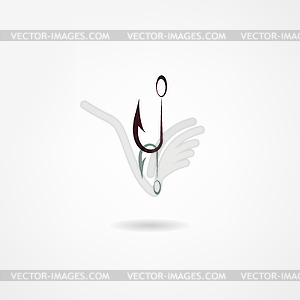 Hook icon - vector clipart / vector image