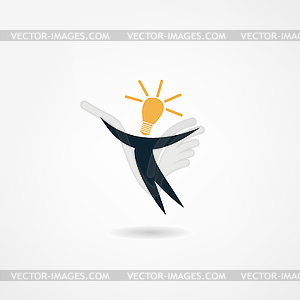 Lightbulb icon - vector clipart