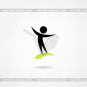 Man icon - vector clip art