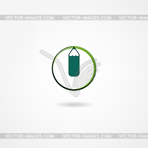 Pencil icon - vector clipart / vector image