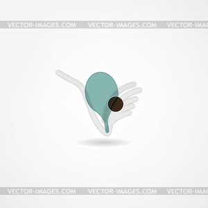 Ping-pong icon - vector clipart